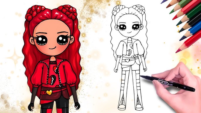 💖🖤 Cómo dibujar a PRINCESS RED KAWAII - DESCENDIENTES 4 - EL ASCENSO de rojo 2 (MUÑECA LINDA) - YouTube c-mo-dibujar-a-princess-red-kawaii-descendientes-4-el-ascenso-de-rojo-2-mu-eca-linda-youtube