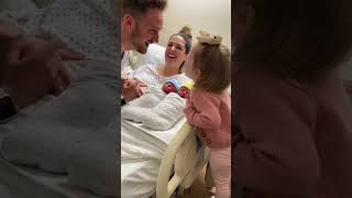 Jealous Big Sister Cant Handle Dad Kissing The Newborn Twins Toddlerreaction