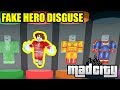 DISGUISING as the HERO SPAWN.. | Roblox Mad City New Update