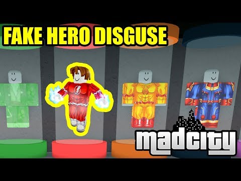 Disguising As The Hero Spawn Roblox Mad City New Update Youtube - roblox mad city best hero