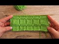 🆓 Узор «Квадраты» спицами | «Squares» knitting pattern