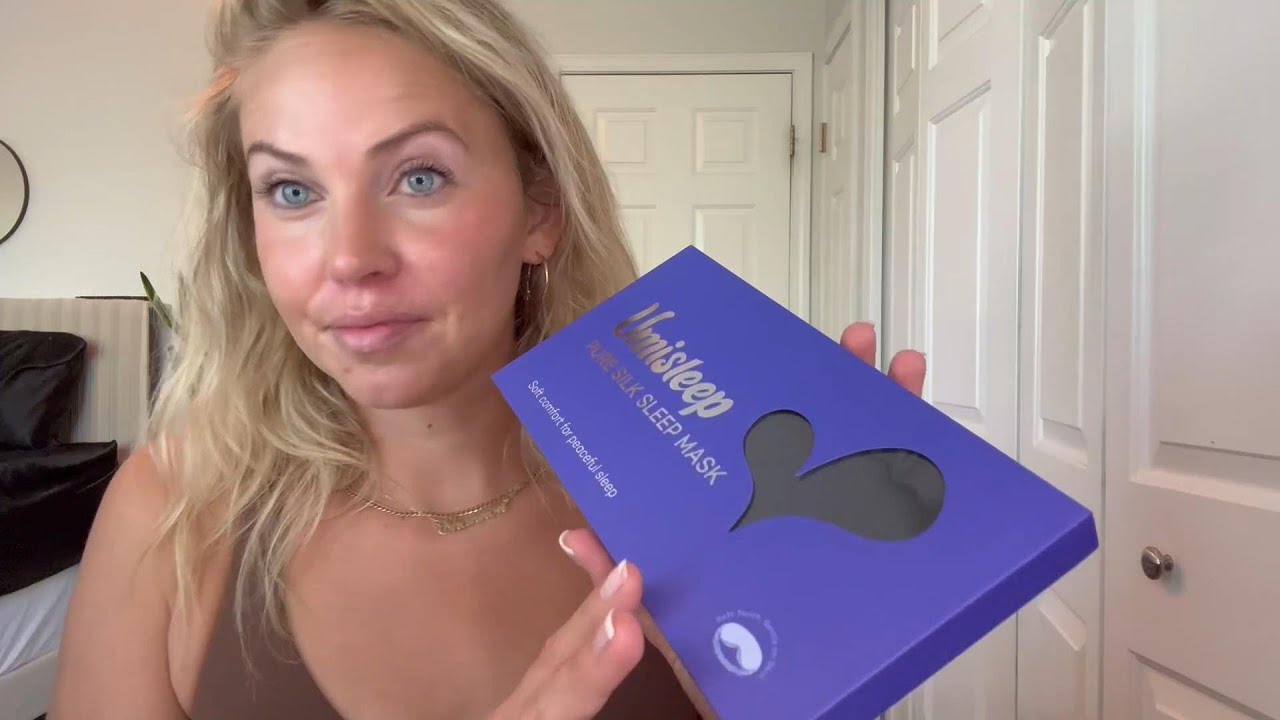 Маска для сна Umisleep из 100% чистого шелка тутового дерева | Роскошная мягкая маска для глаз пл...