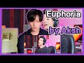 Korean Reacts to 【Euphoria(BTS) Cover by Aksh Baghla】 | Ye Ladki Hai Allah Mashup