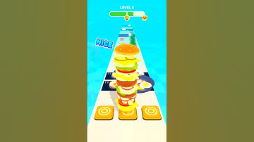 Burger Rush 🍔🍗🍟 Game All Levels iOS,Android New Update Gameplay #4 #shorts