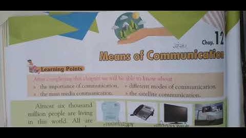 C 3 EVS Ch- 12 Means of Communication (Part 1)