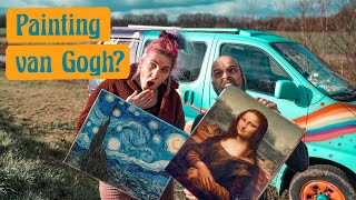 FUN DATE IDEA, PAINTING LIKE VAN GOGH? | Vanlife cooking with omnia oven