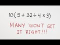 Order of Operations Quiz