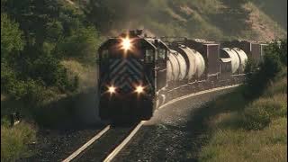 Montana Rail Link Trains Battle Mullan Pass!