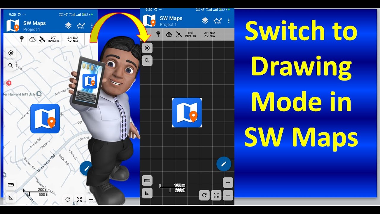 SW Maps: Switch To Drawing Mode in SM Maps - YouTube