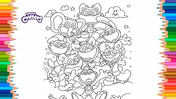 Smiling Critters New Coloring Pages | Coloring Poppy Playtime Chapter 3 | NCS Music