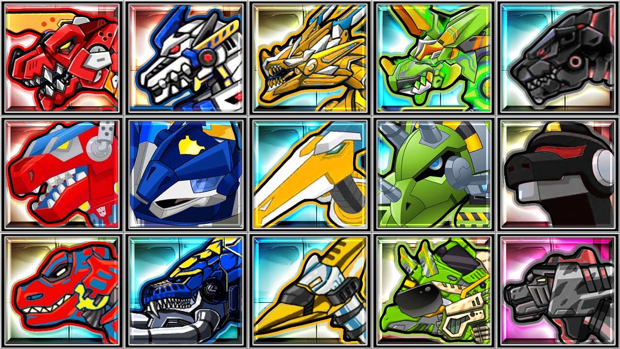 Меха Колизей, Rescue Bots, Корпус Дино-роботов: Сейсмозавр Танк, Трицерамус, Меха Ти-Рекс