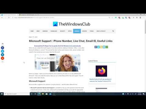 How to contact Microsoft Support by Chat, Email, Phone, etc.