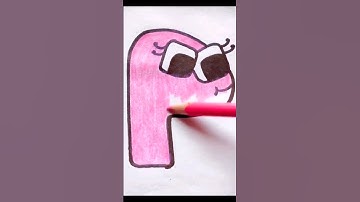 Alphabet Lore Baby Letter P Drawing & Coloring #drawingtutorials #alphabetlore #satisfyingart