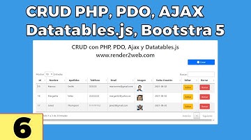 🆕Crud con PHP, PDO, Ajax, Datatables y Bootstrap 5 - Estilos css