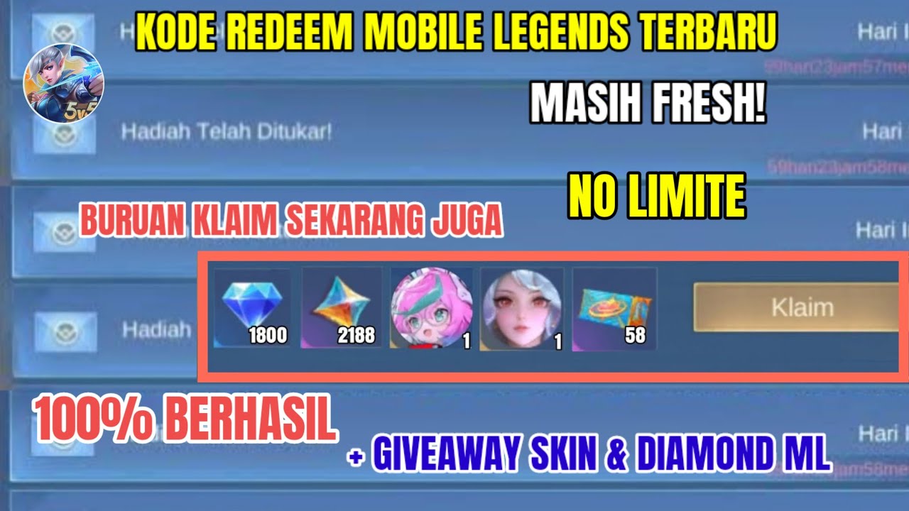 BURUAN REDEEM! KODE REDEEM ML TERBARU KODE REDEEM MOBILE LEGENDS HARI ...