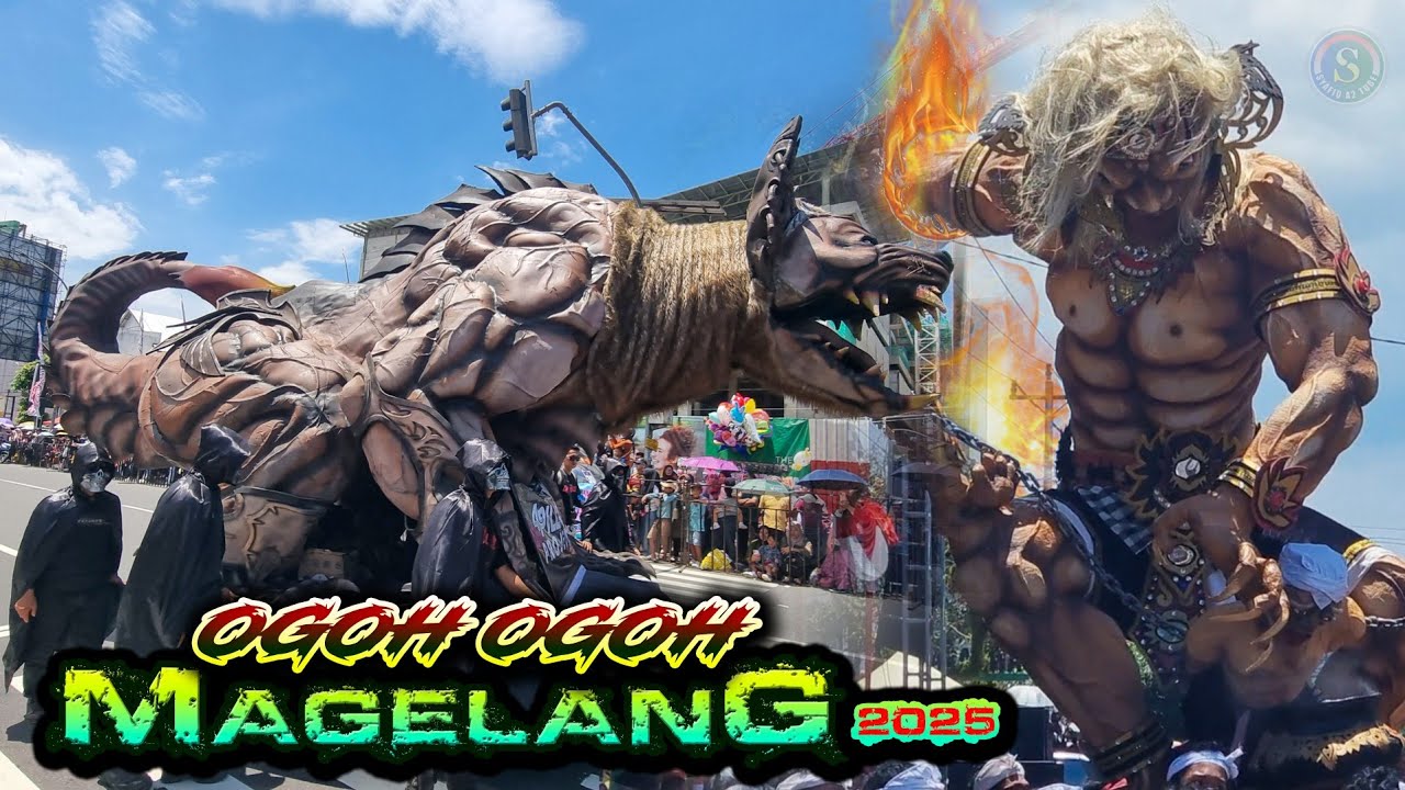PAWAI OGOH OGOH MAGELANG Paling VIRAL ~ ANTABOGA vs HYENA Kaliabu MAGELANG ETHNO CARNIVAL 2025