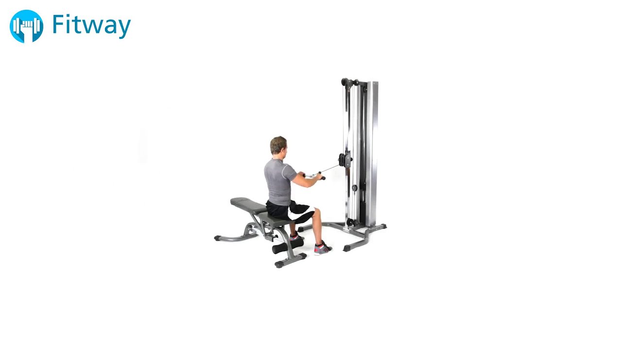 How To Do: Cable Row - Seated Middle | Back Workout Exercise - YouTube