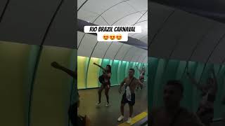 Brazil Rio Carnival Pre Party At Metro Station