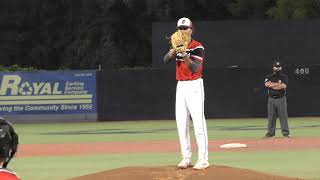 Logan Marquez RHP Cornwall HS class of 2022 pitching at Dutchess Stadium September 23, 2020