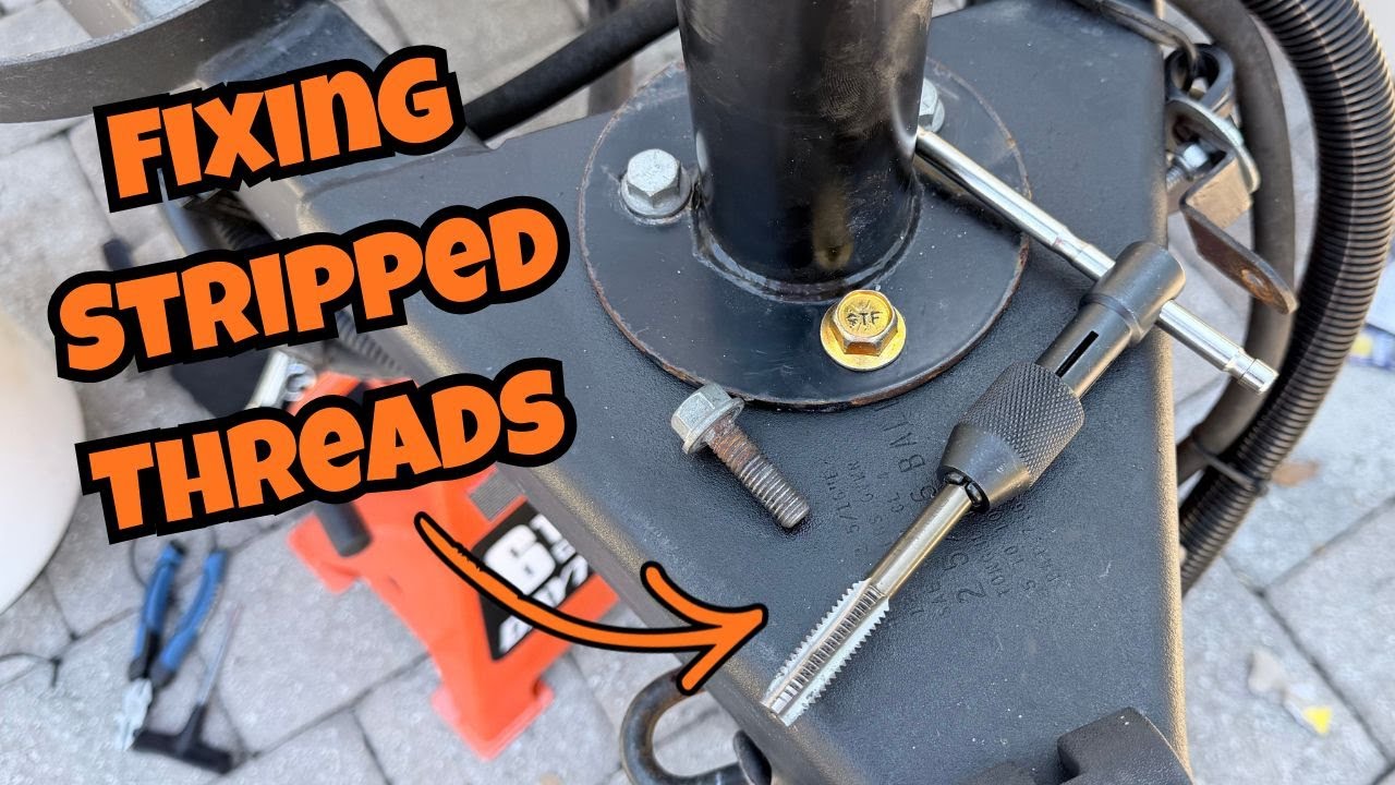 Поврежденная резьба — как исправить с помощью метчика | Простой способ ремонта резьбы
