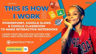 Celebrity Interactive Notebooks (PowerPoint, Google Slides & Google Classroom) This is How I Work - Ms. Moore Profile
