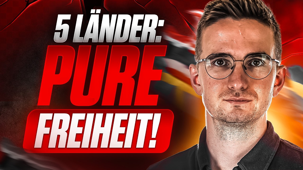 FREIHEIT statt KONTROLLE: Die 5 besten Länder für ein FREIES Leben!