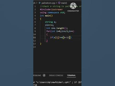 how to check a string is palindrome or not || check palindrome #c++ # ...