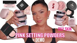 YOU ASKED FOR PINK SETTING POWDER ROUND UP 💖 *oily skin* | MagdalineJanet