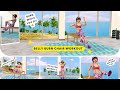 3D Animated Chair Workout: Easy Abs, Max Belly Fat Burn!