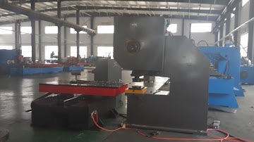 Multi stations CNC power press punching machine with automatic feeding table