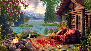 Dreamy Riverside Ambience🍀Peaceful Spring Music with Flowing River Sounds | Relax & Unwind