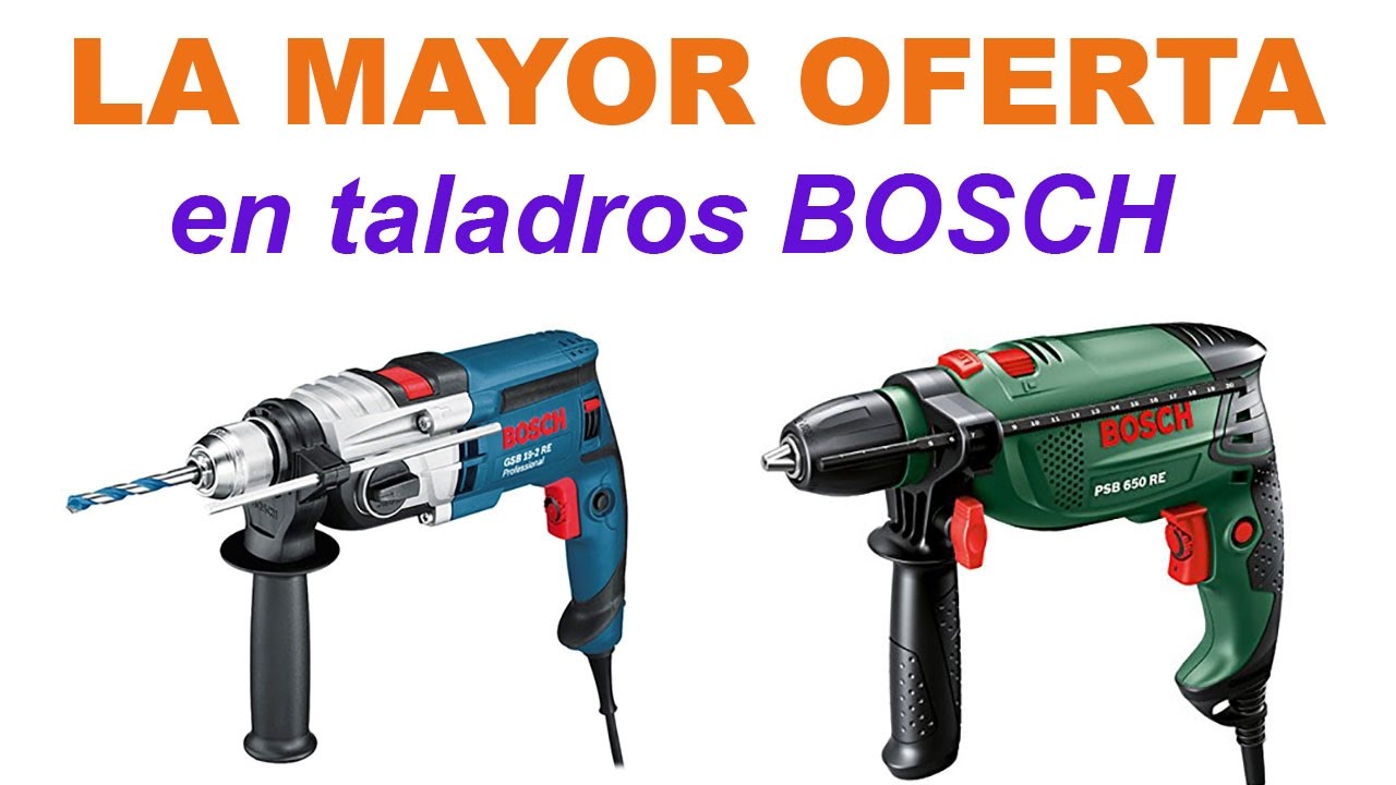 Taladro Bosch | La mayor oferta en taladros Bosch - YouTube