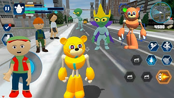 Bear Rope Hero, Security City vs Find The Alien - Gameplay Walkthrough Part All Levels (Android,iOS)