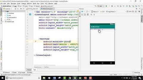 autoLink in TextView