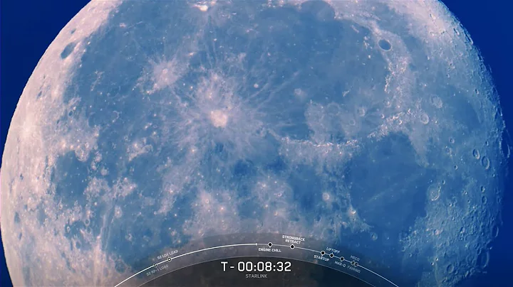 SpaceX rocket tracking camera captures insane moon shot