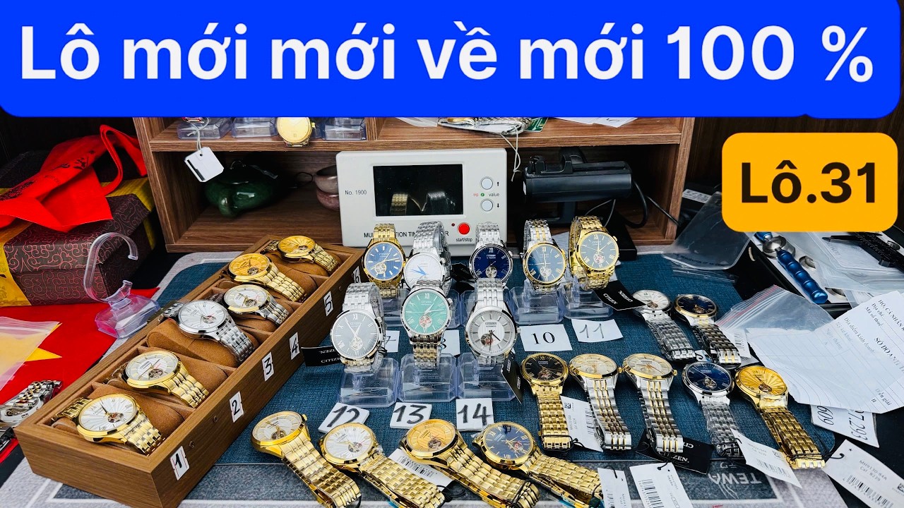 Lô 31 Khui Lô VIP Đồng Hồ Cơ CITIZEN JAPAN 14 mẫu mời anh tuỳ chọn