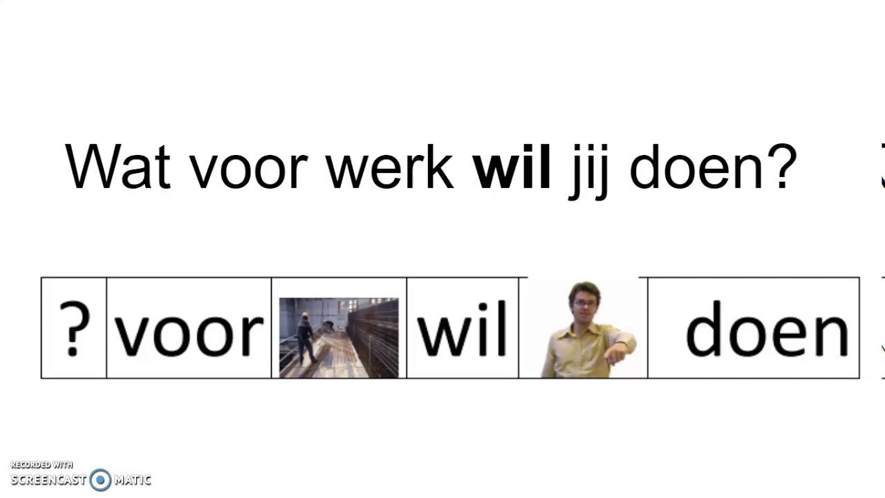 ik werk als /  ik wil werken als - NT2