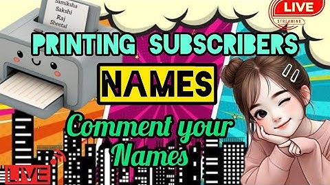 Artland Express live! PRINTING SUBSCRIBERS NAME ON PRINTER #shortsfeed #name #art #live #trending