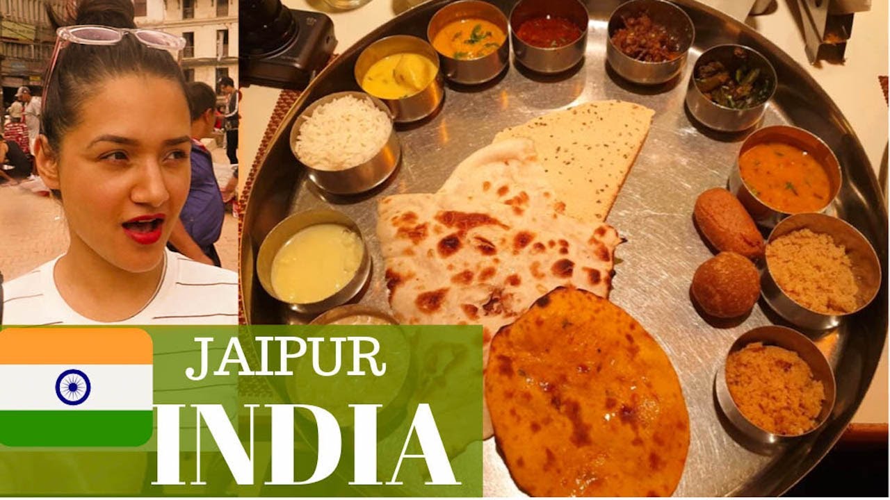 The BEST Rajasthani Veg Thali In Jaipur India | The Pink City