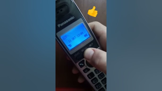 Как установить дату и время на телефоне Panasonic