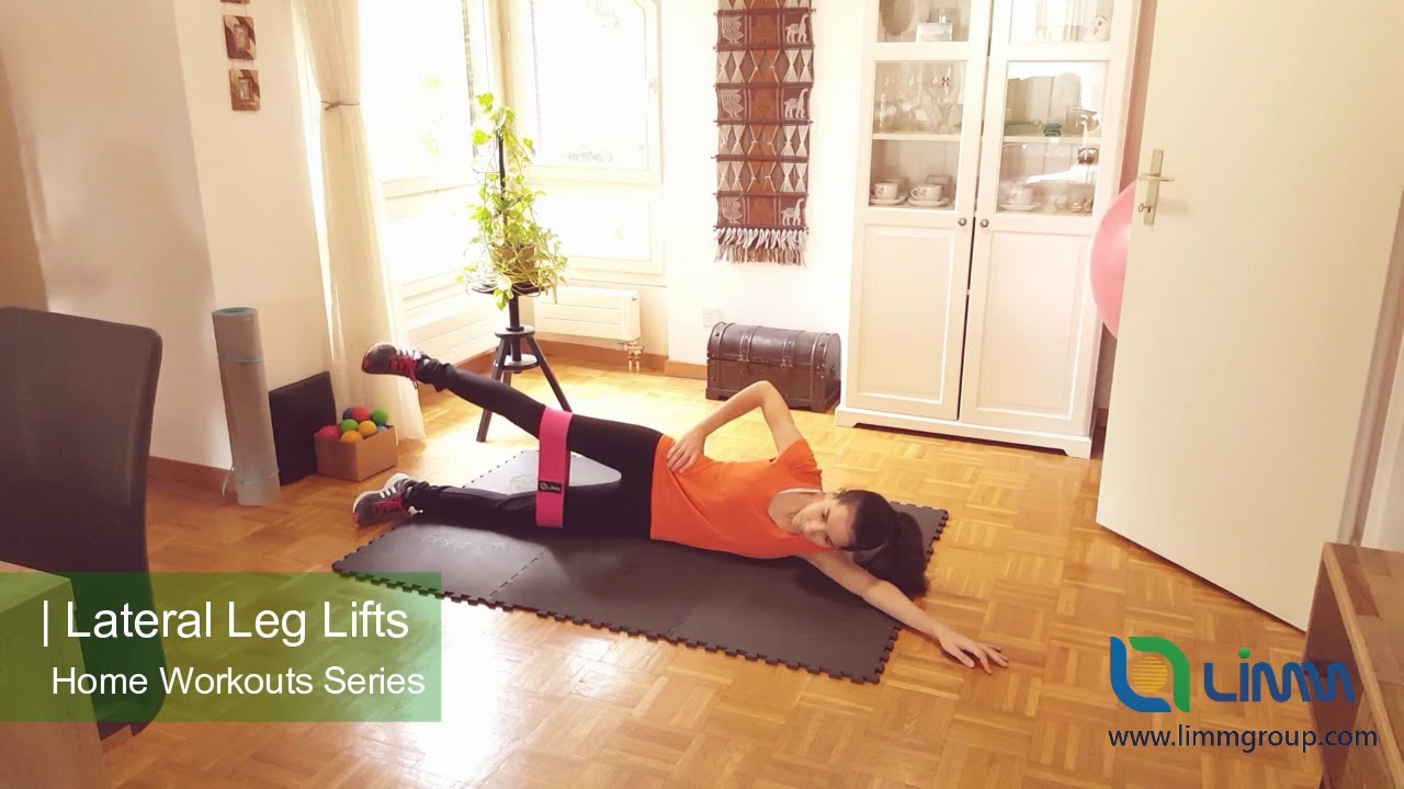 Booty Hip Bands Workout Series #10: Lateral Leg Lifts - YouTube