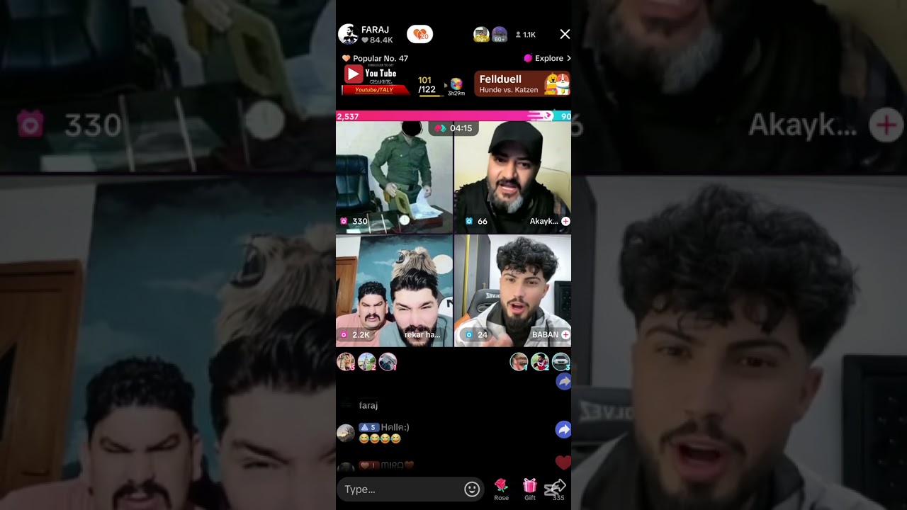 فەرەج بەزم و قسەی خۆش و فشقیات😂 Faraji Xallm Live new