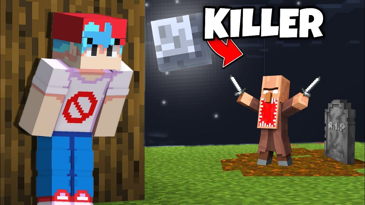 Escaping From The Killer In Minecraft | Minecraft Horror Map - YouTube