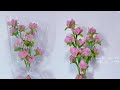 モールでお花💐スイートピーの花束の作り方 ♪モールクラフト・モールアート・モールベア・100均DIY