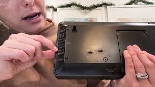 15 Inch Large Rechargeable Digital LCD Wall Clock, Alarm Display for Living Room, Bedroom