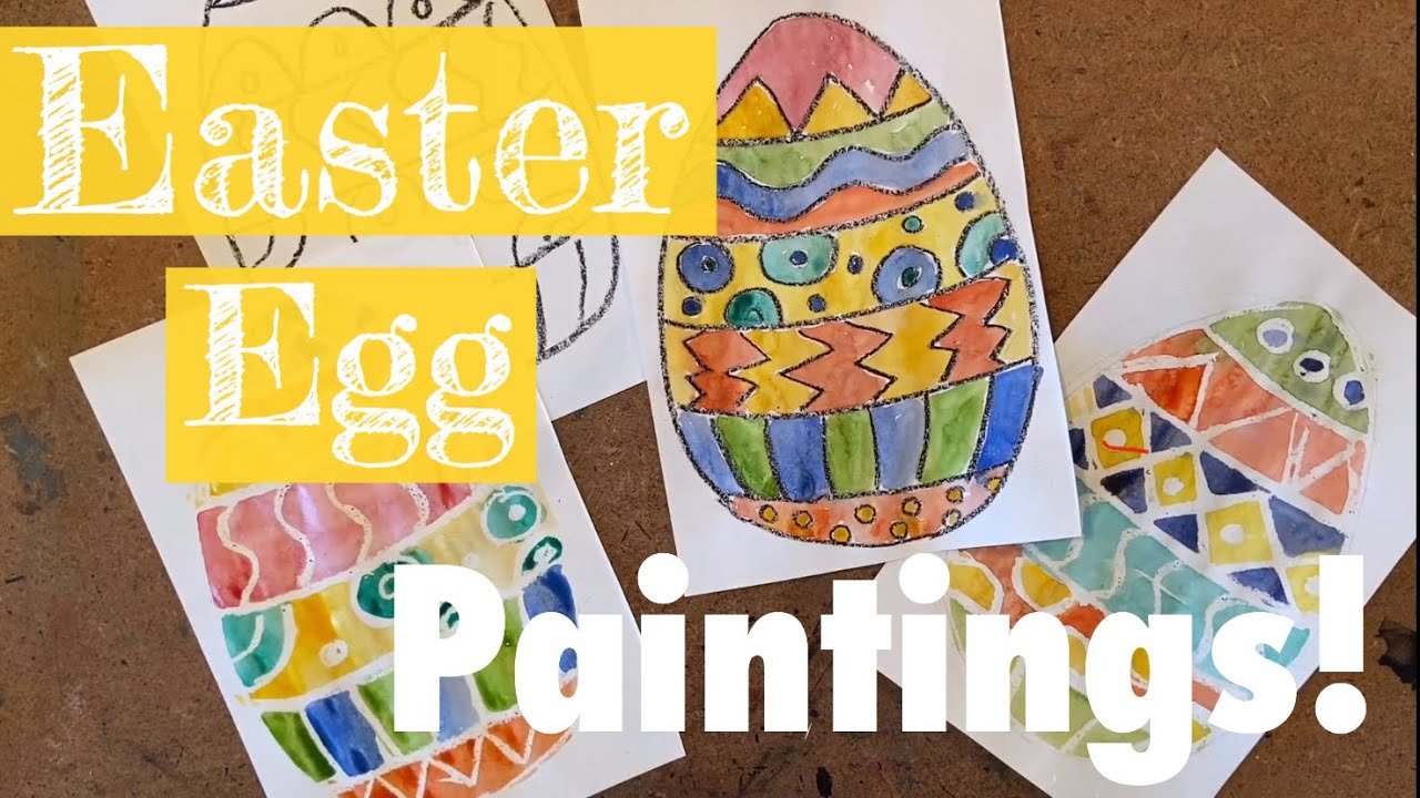 Crayon Resist Easter Egg Painting! YouTube