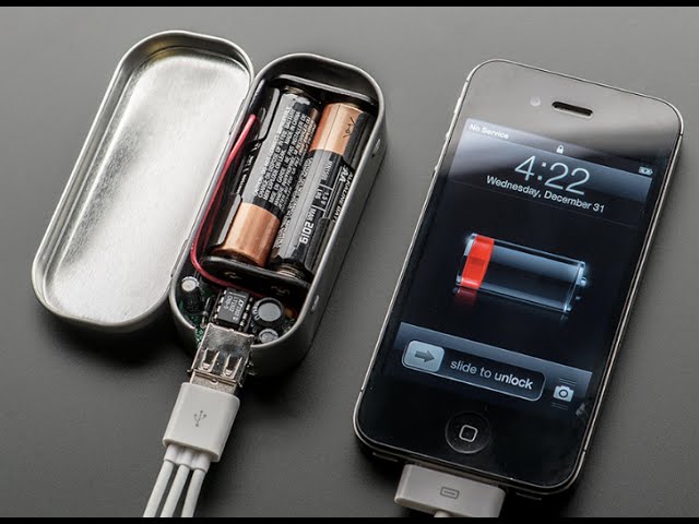 How to make a Portable USB cell-phone charger - YouTube