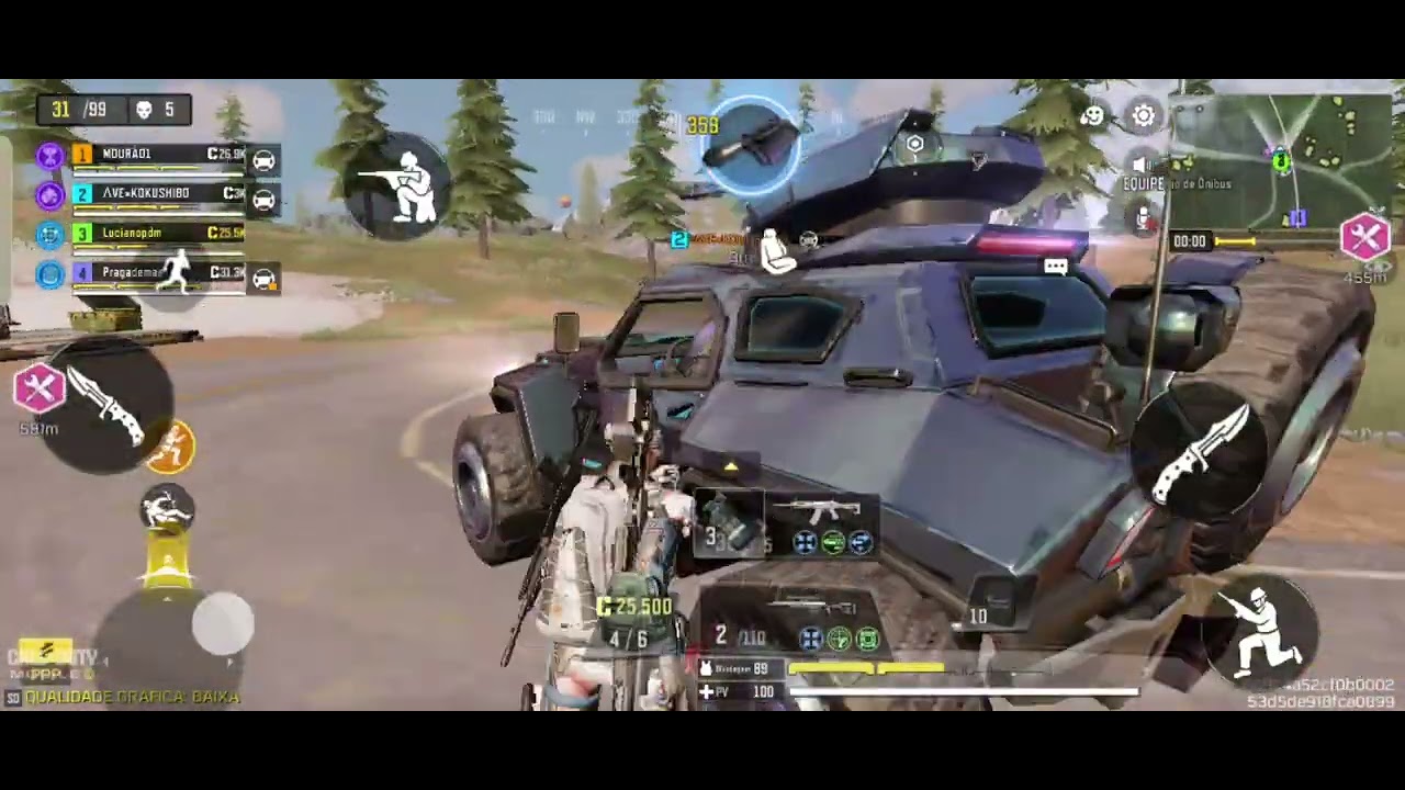 Fui uma partida de batalha Royale e vencemos