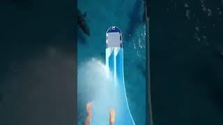 Slide down into the pool teeming with giant sea creatures  #funny #memes
