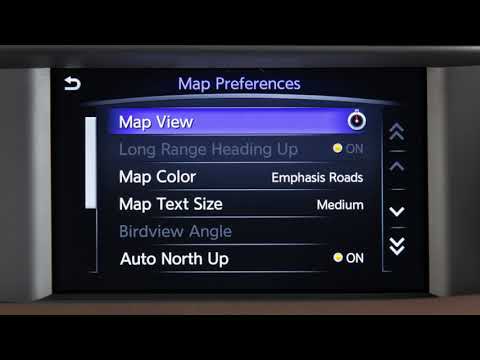 INFINITI – Navigation Settings